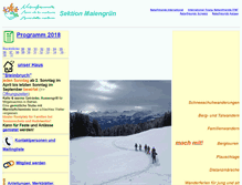 Tablet Screenshot of naturfreunde-maiengruen.ch